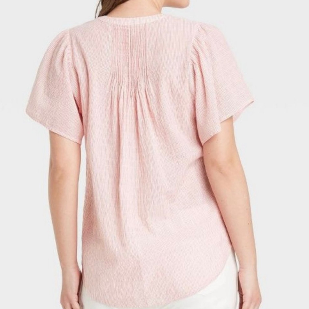 The Nines by HATCH Light Pink Button-Down Blouse - Picture 2 of 13